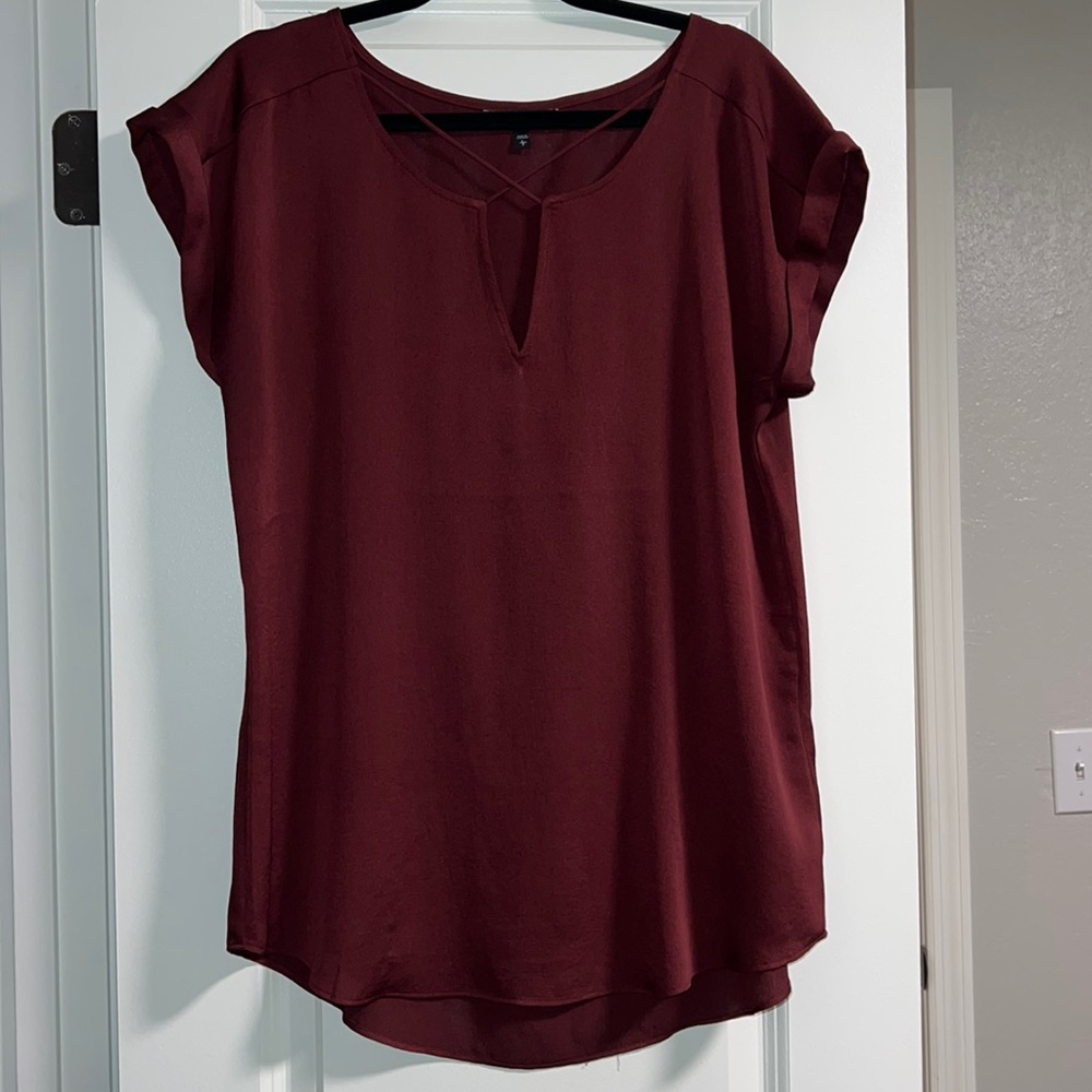 Wine colored blouse from Express
